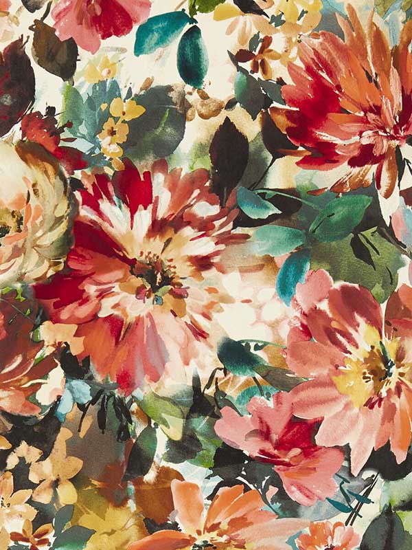 Tahiti wallpaper in rouge color - pattern number W0145/04.CAC.0 - by Clarke and Clarke in the Exotica 2 collection