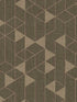 Fairbank Linen Geometric fabric in chocolate color - pattern number 4034-26773 - by A Street Prints in the Scott Living Third Edition collection