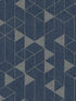 Fairbank Linen Geometric fabric in navy color - pattern number 4034-26775 - by A Street Prints in the Scott Living Third Edition collection