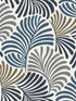 Trousdale Fanning Flora wallpaper in dark blue color - pattern number 4034-72124 - by A Street Prints in the Scott Living Third Edition collection