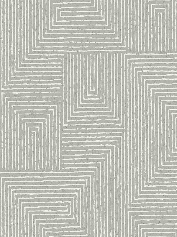 Mortenson Geometric wallpaper in dove color - pattern number 4034-72143 - by A Street Prints in the Scott Living Third Edition collection