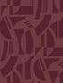 Carter Geometric Flock wallpaper in burgundy color - pattern number 4034-87380 - by A Street Prints in the Scott Living Third Edition collection