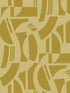Carter Geometric Flock wallpaper in gold color - pattern number 4034-87382 - by A Street Prints in the Scott Living Third Edition collection