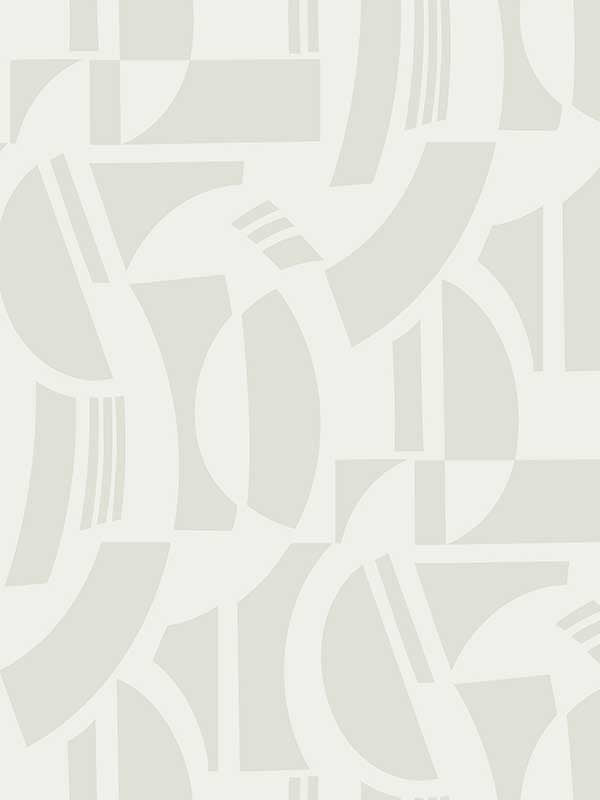 Carter Geometric Flock wallpaper in cream color - pattern number 4034-87384 - by A Street Prints in the Scott Living Third Edition collection