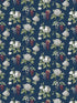 Mini Rose fabric in navy burgundy green color - pattern number PF38164 - by Patton Norwall in the Pretty Florals collection