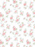 Mini Rose Trail fabric in blue pink green color - pattern number PF38170 - by Patton Norwall in the Pretty Florals collection