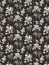 Mini Rose fabric in black grey olive color - pattern number PF38165 - by Patton Norwall in the Pretty Florals collection