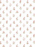 Mini Garden Spot fabric in cream red yellow green ochre color - pattern number PF38168 - by Patton Norwall in the Pretty Florals collection