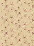 Lauras Trail wallpaper in dk beige red green blue color - pattern number PF38119 - by Patton Norwall in the Pretty Florals collection