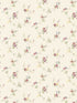 Lauras Trail wallpaper in cream pink green brown yellow color - pattern number PF38118 - by Patton Norwall in the Pretty Florals collection