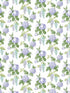 Mini Rose fabric in purple turquoise green color - pattern number PF38163 - by Patton Norwall in the Pretty Florals collection