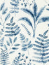 Bracken fabric in denim color - pattern number W0156/01.CAC.0 - by Clarke and Clarke in the Marianne collection