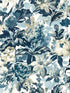 Lilum fabric in denim ivory color - pattern number W0158/01.CAC.0 - by Clarke and Clarke in the Marianne collection