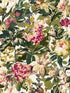 Lilum fabric in olive raspberry color - pattern number W0158/03.CAC.0 - by Clarke and Clarke in the Marianne collection