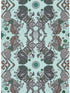 Caspian fabric in aqua color - pattern number W0113/01.CAC.0 - by Clarke and Clarke in the Wilderie By Emma J Shipley collection