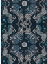 Caspian fabric in navy color - pattern number W0113/05.CAC.0 - by Clarke and Clarke in the Wilderie By Emma J Shipley collection