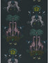 Creatura fabric in teal color - pattern number W0114/03.CAC.0 - by Clarke and Clarke in the Wilderie By Emma J Shipley collection