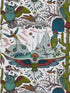 Frontier wallpaper in green color - pattern number W0116/03.CAC.0 - by Clarke and Clarke in the Wilderie By Emma J Shipley collection