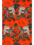 Lost World wallpaper in red color - pattern number W0117/05.CAC.0 - by Clarke and Clarke in the Wilderie By Emma J Shipley collection