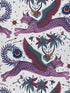 Lynx fabric in magenta color - pattern number W0118/03.CAC.0 - by Clarke and Clarke in the Wilderie By Emma J Shipley collection