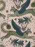 Lynx fabric in pink color - pattern number W0118/05.CAC.0 - by Clarke and Clarke in the Wilderie By Emma J Shipley collection
