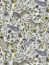 Protea wallpaper in gold color - pattern number W0119/04.CAC.0 - by Clarke and Clarke in the Wilderie By Emma J Shipley collection