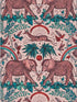 Zambezi fabric in pink color - pattern number W0121/05.CAC.0 - by Clarke and Clarke in the Wilderie By Emma J Shipley collection