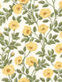 Hampton Roses wallpaper in marigold olive green color - pattern number 118/7015.CS.0 - by Cole and Son in the Historic Royal Palaces Great Masters collection