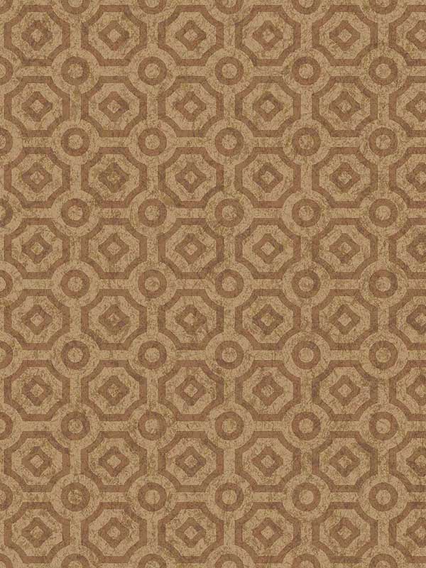 Queens Quarter wallpaper in metallic copper color - pattern number 118/10025.CS.0 - by Cole and Son in the Historic Royal Palaces Great Masters collection
