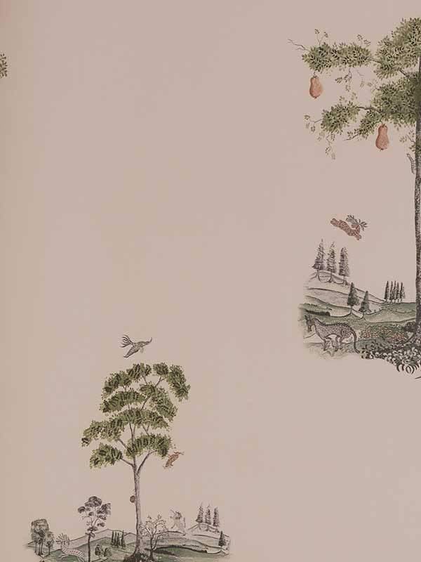 Pear Tree fabric in plaster color - pattern number AMW10055.17.0 - by Andrew Martin in the Kit Kemp collection