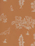 Wychwood fabric in melon orange color - pattern number AMW10057.12.0 - by Andrew Martin in the Kit Kemp collection