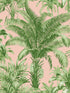 Palm Grove Peel and Stick wallpaper in blush summer fern color - pattern number RM22301 - by Casa Mia in the Peel and Stick Wallpaper by Casa Mia collection