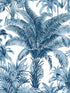 Palm Grove Peel and Stick wallpaper in coastal blue color - pattern number RM22302 - by Casa Mia in the Peel and Stick Wallpaper by Casa Mia collection