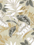 Tropical Leaves Peel and Stick fabric in ash dunes color - pattern number RM22406 - by Casa Mia in the Peel and Stick Wallpaper by Casa Mia collection