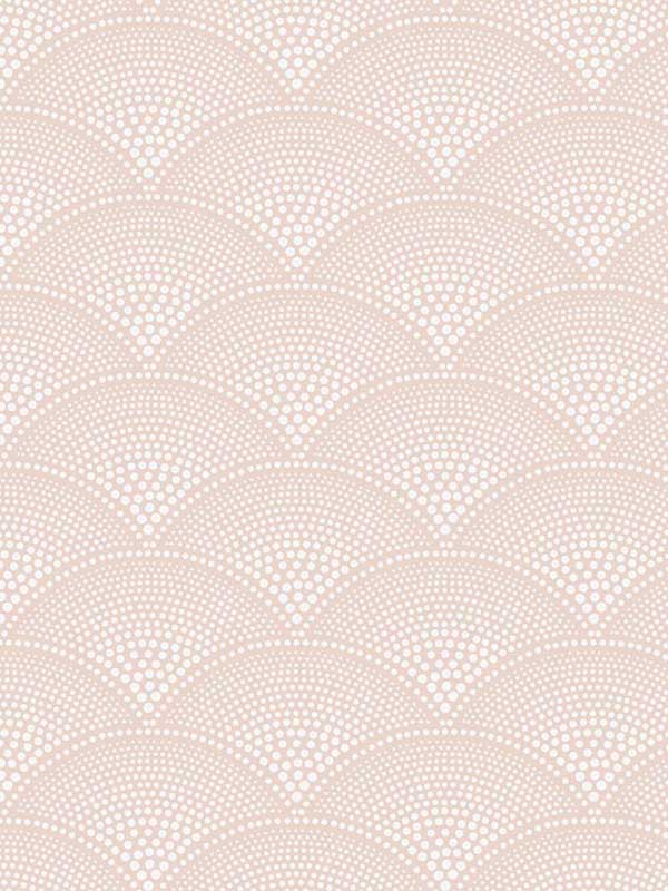 Feather Fan fabric in plaster pink color - pattern number 112/10035.CS.0 - by Cole and Son in the Icons collection
