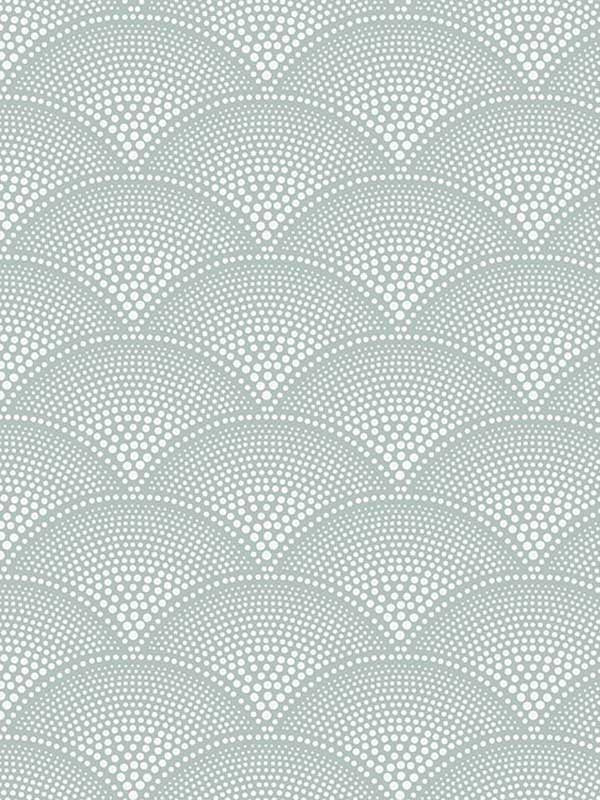 Feather Fan fabric in print room blue color - pattern number 112/10036.CS.0 - by Cole and Son in the Icons collection
