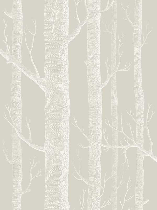 Woods fabric in stone white color - pattern number 112/3010.CS.0 - by Cole and Son in the Icons collection