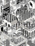 Miami fabric in black white color - pattern number 112/6024.CS.0 - by Cole and Son in the Icons collection