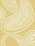Rajapur Flock wallpaper in yellow white color - pattern number 112/9031.CS.0 - by Cole and Son in the Icons collection