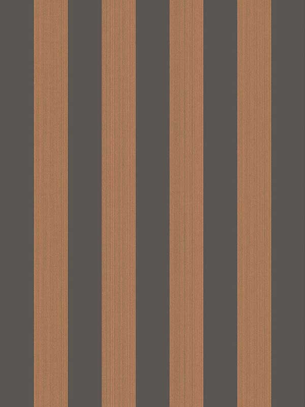 Regatta Stripe fabric in tan black color - pattern number 110/3017.CS.0 - by Cole and Son in the Marquee Stripes collection