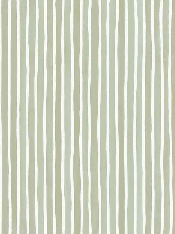 Croquet Stripe wallpaper in olive color - pattern number 110/5030.CS.0 - by Cole and Son in the Marquee Stripes collection