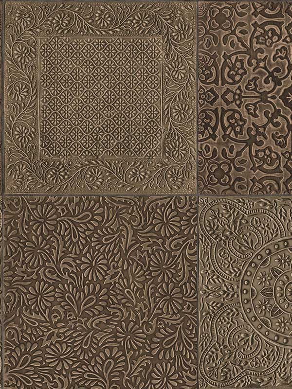 Bazaar wallpaper in bronze color - pattern number 113/2007.CS.0 - by Cole and Son in the Martyn Lawrence Bullard collection