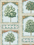 Sultans Palace wallpaper in print room blue and duck egg color - pattern number 113/10030.CS.0 - by Cole and Son in the Martyn Lawrence Bullard collection