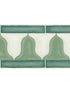 Zellige Border border in olive color - pattern number 113/12037.CS.0 - by Cole and Son in the Martyn Lawrence Bullard collection