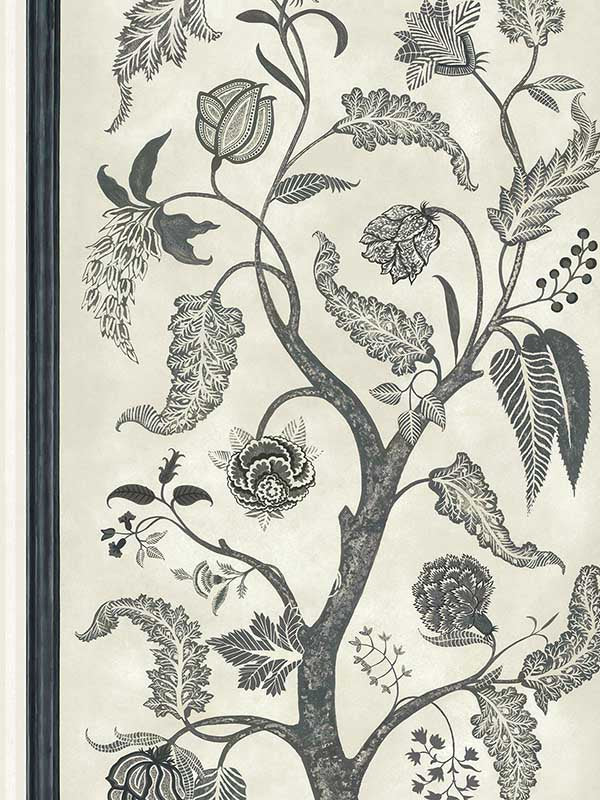 Trees Of Eden Paradise wallpaper in charcoal and parchment color - pattern number 113/14042.CS.0 - by Cole and Son in the Martyn Lawrence Bullard collection