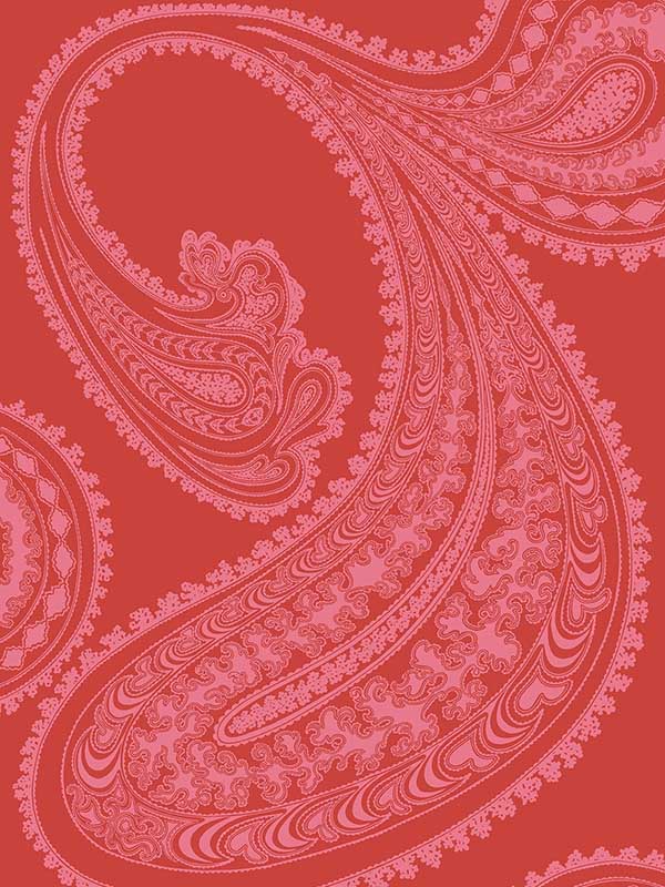 Rajapur fabric in pink red color - pattern number 66/5041.CS.0 - by Cole and Son in the New Contemporary collection