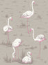 Flamingos wallpaper in grey color - pattern number 66/6042.CS.0 - by Cole and Son in the New Contemporary collection