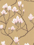 Magnolia wallpaper in gold color - pattern number 72/3008.CS.0 - by Cole and Son in the New Contemporary collection