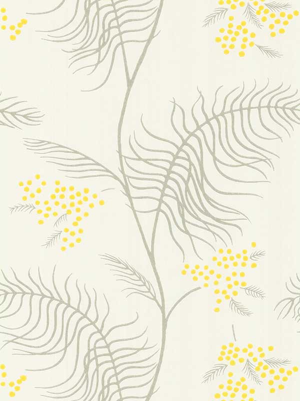 Mimosa fabric in white color - pattern number 69/8132.CS.0 - by Cole and Son in the New Contemporary II collection