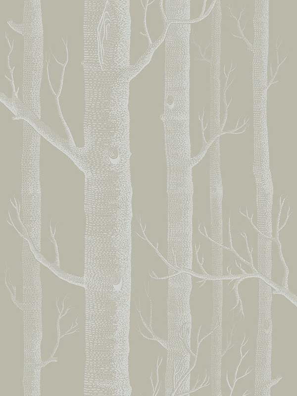 Woods fabric in white taupe color - pattern number 69/12149.CS.0 - by Cole and Son in the New Contemporary II collection